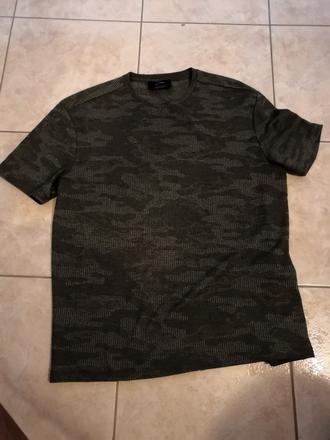 Tričko maskáčové camouflage bershka, fishbone,m