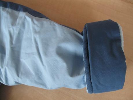 Bledomodrá bundička so žirafkou na zimu, 80