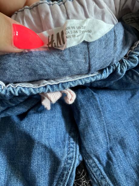 Dievčenské rifle, h&m,98