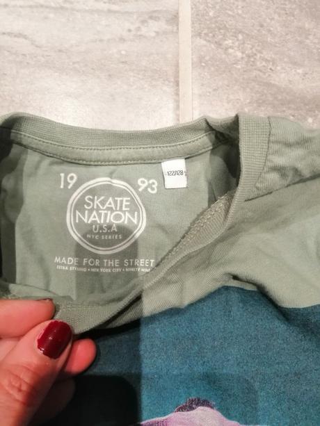 Tričko skate,bavlna,v122-128, 7-9r., 122