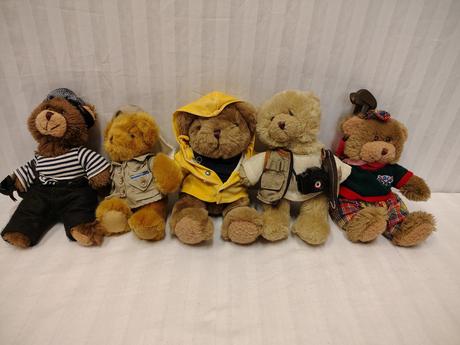 Zberateľ. sada 5ks medvedík the teddy bear collect, 