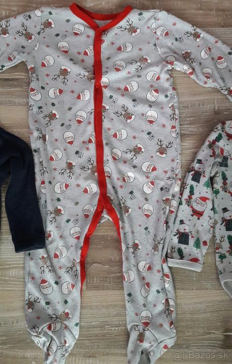 Vianočné pyžamko+2xbody cena spolu, 80