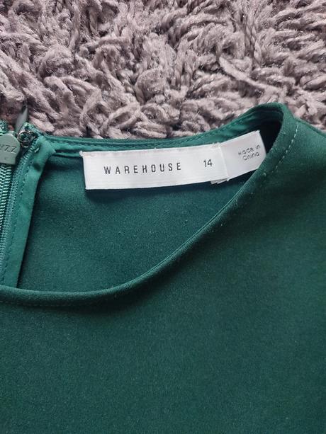 Tmavozelené elegantné šaty., warehouse,xl