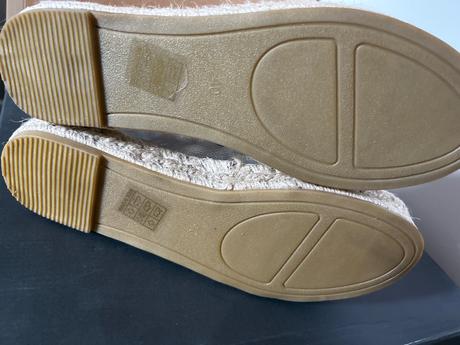 Koženkové strieborné espadrilky č.40, 40