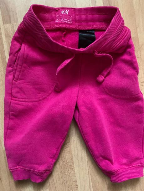 H&m ružové dievčenské tepláky, h&m,62