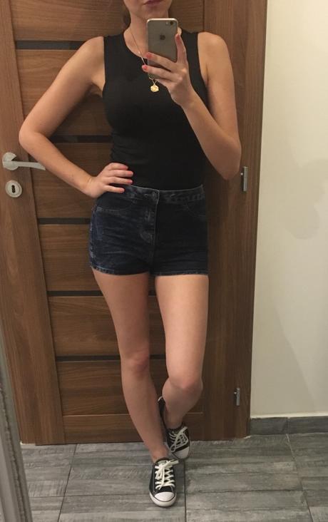 Šortky s vysokým pásom, c&a,xs