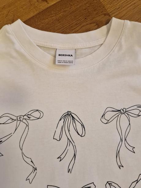 Fievcenske tricko biele kratky rukav 152, bershka,152