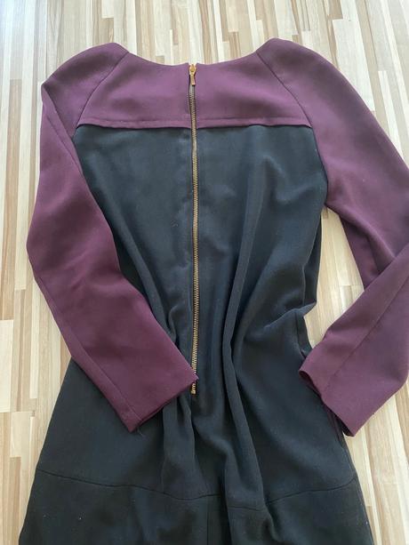 Zara basic prexhodne saty slivkove/baklazanove, zara,s