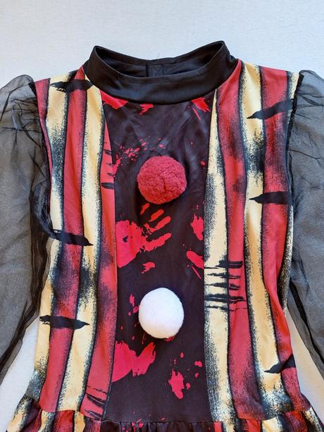 Klaun-deluxe halloweensky kostým veľ.168 (s-m),