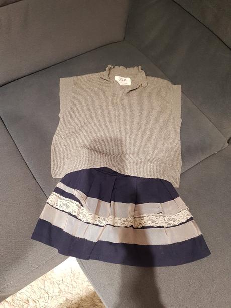 Sukňa s vestičkou, zara,104