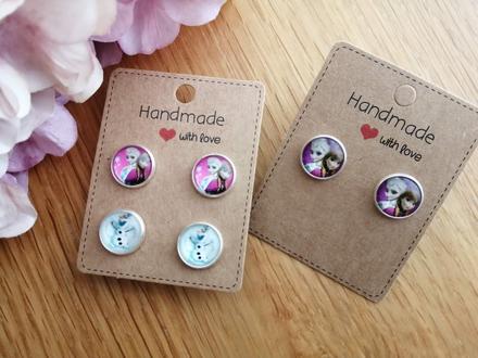 Náušnice napichovačky frozen ľadové kráľovstvo, 