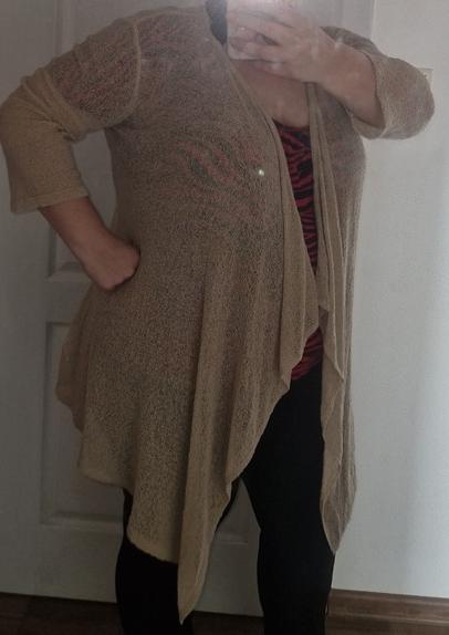 Bledý kardigan v. xl - 4xl, xxl