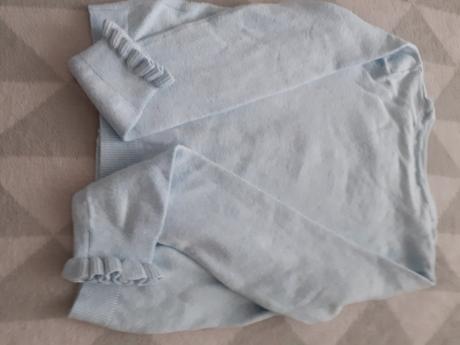 Bledomodry dievcensky svetrik na gombiky, next,128