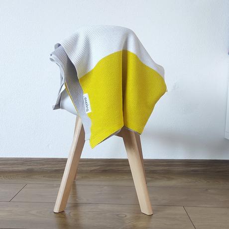 Deka bugaboo cotton blanket žltá, 