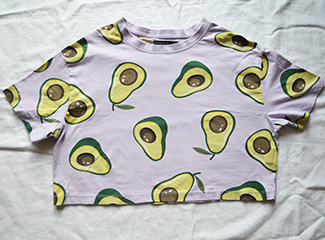 Tričko- crop top s avokadom zn. house, house,s