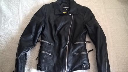 Koženková prechodná bunda, tally weijl,34