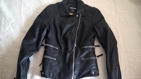 Koženková prechodná bunda, tally weijl,34