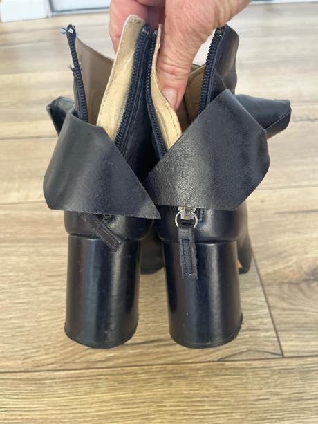 Kožené cizmy, zara,37