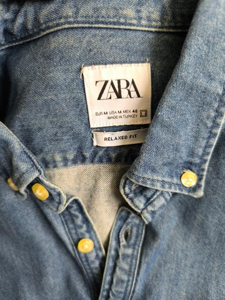 Pánska rifľova košeľa, zara,m