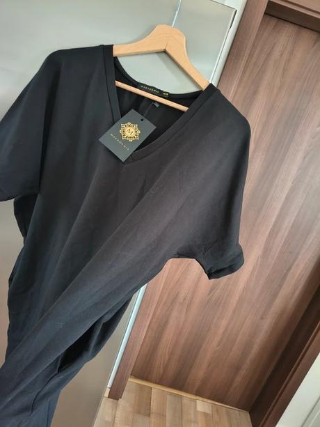 Makadamia bavlnené teplákové šaty s vreckami s-m, m