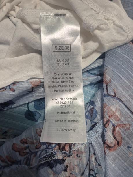 Spoločenské letné šaty orsay 38 (cena s poštou), orsay,38