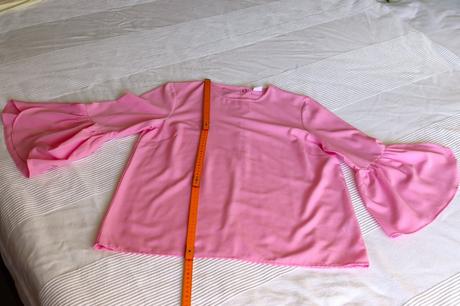 Nežná ružová padavá blúzka, lindex,164