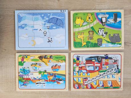 Puzzle pre chlapcov - auta, manny...,