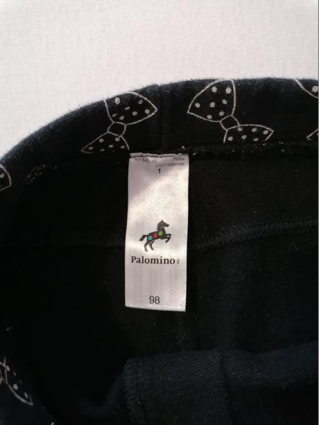 Zateplene leginy s mašličkami, palomino,98