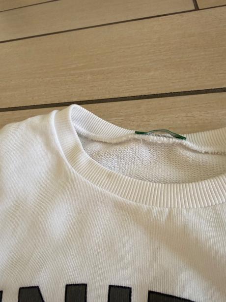 Biela mikina bnt, benetton,158
