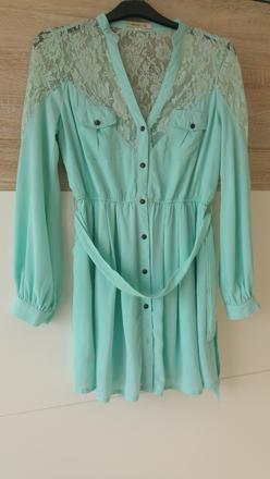 Krasne mentolove saty, l