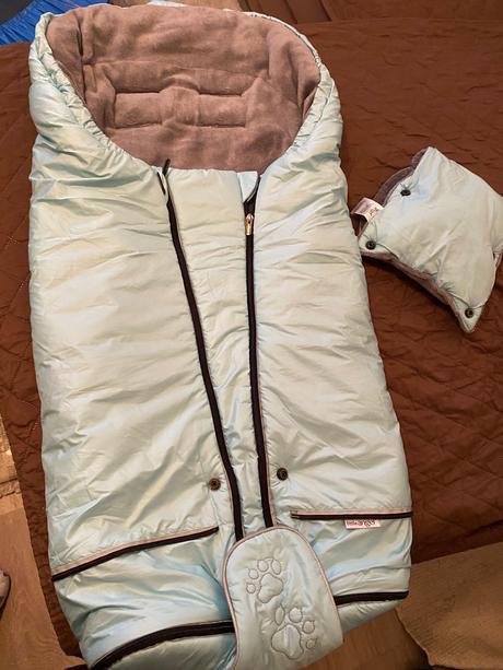 Little angel fusak mentolovy + rukavice, little angel®