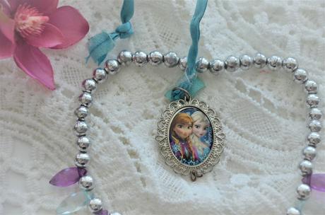 Medailón frozen+náhrdelník, 