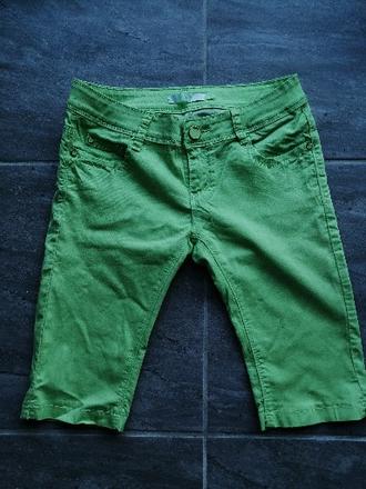 Kraťase limetková v36 elastické, tenké, 36