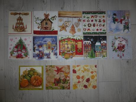 Mix roznych veci a servitiek na decoupage,