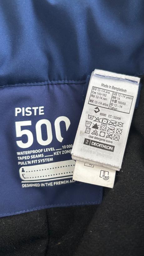 Lyžiarske nohavice, decathlon,152