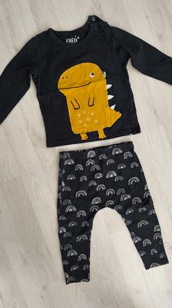 Set oblečenia tričko a legíny, tesco,74