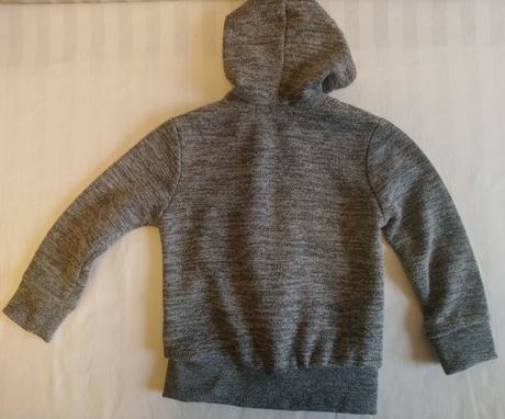 Sivá mikina s kapucňou, happy house, 92-98 cm, 98