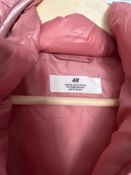 Ružová bunda, h&m,170