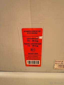 Autosedačka zn.britax römer kidfix xp 15-36kg, britax