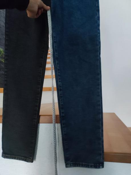 Rifle širšie s extra vysokým pásom, s