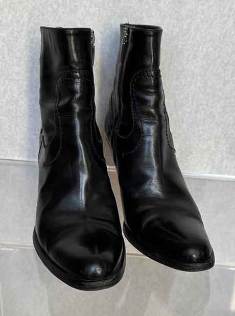 Kvalitné kožené kotníkové čižmičky, 36