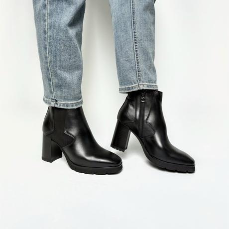 Dámske kožené čižmy na podpätku 22 220248 z, 36 / 37 / 40