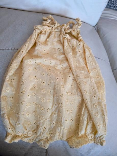 Žlté madeirové kraťasy na traky 98, h&m,98