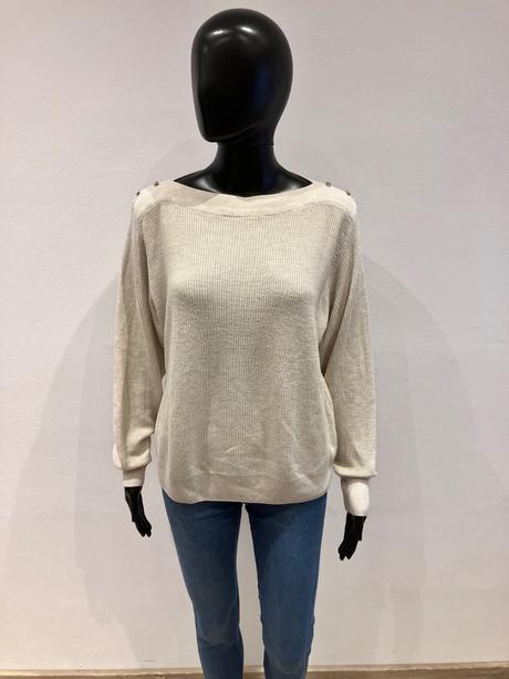 Dámsky sveter so zlatými gombíkmi (m), reserved,m