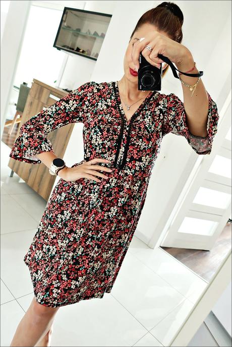 Kvetinové letné šaty, f&f,34