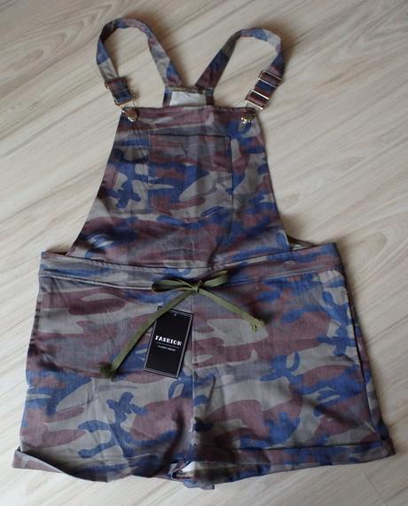 Maskáčové hnedozelené krátke nohavice s trakmi,m/l, l