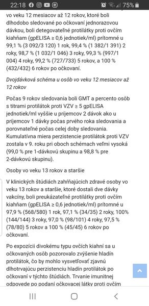 Ako dlho je chránené dieťa, ktoré sa zaočkuje proti ovčím kiahňam?