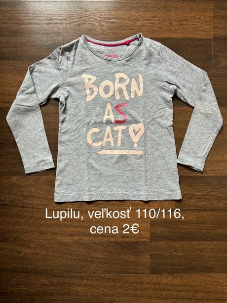Tričká dlhý rukáv, 116