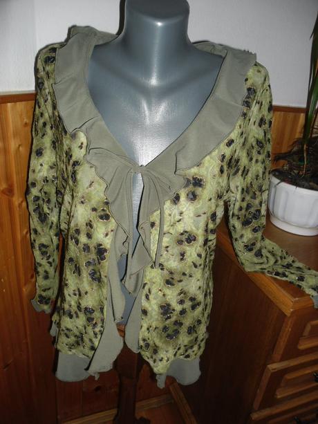 Blúzka s lesklou aplikáciou, 46