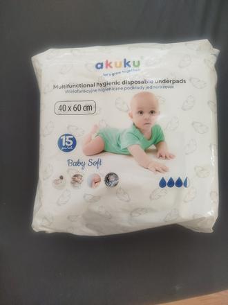 Akuku jednorázové hygienické podložky baby soft 40, 